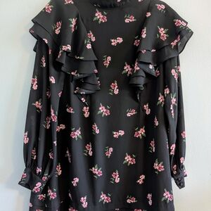 Floral Ruffle Blouse